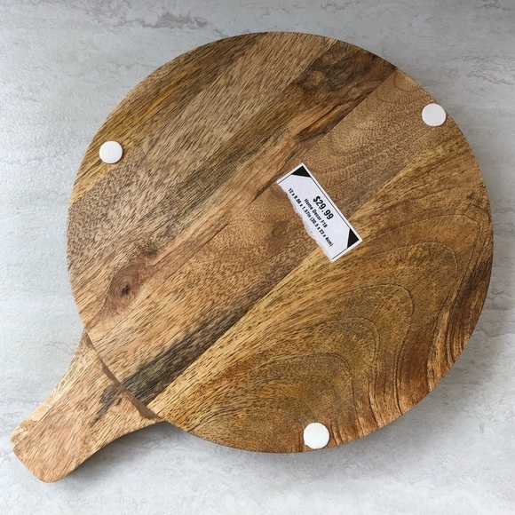 𝅺WOODEN Decorative Tray with Towel Set. 12” size. - Picture 4 of 6